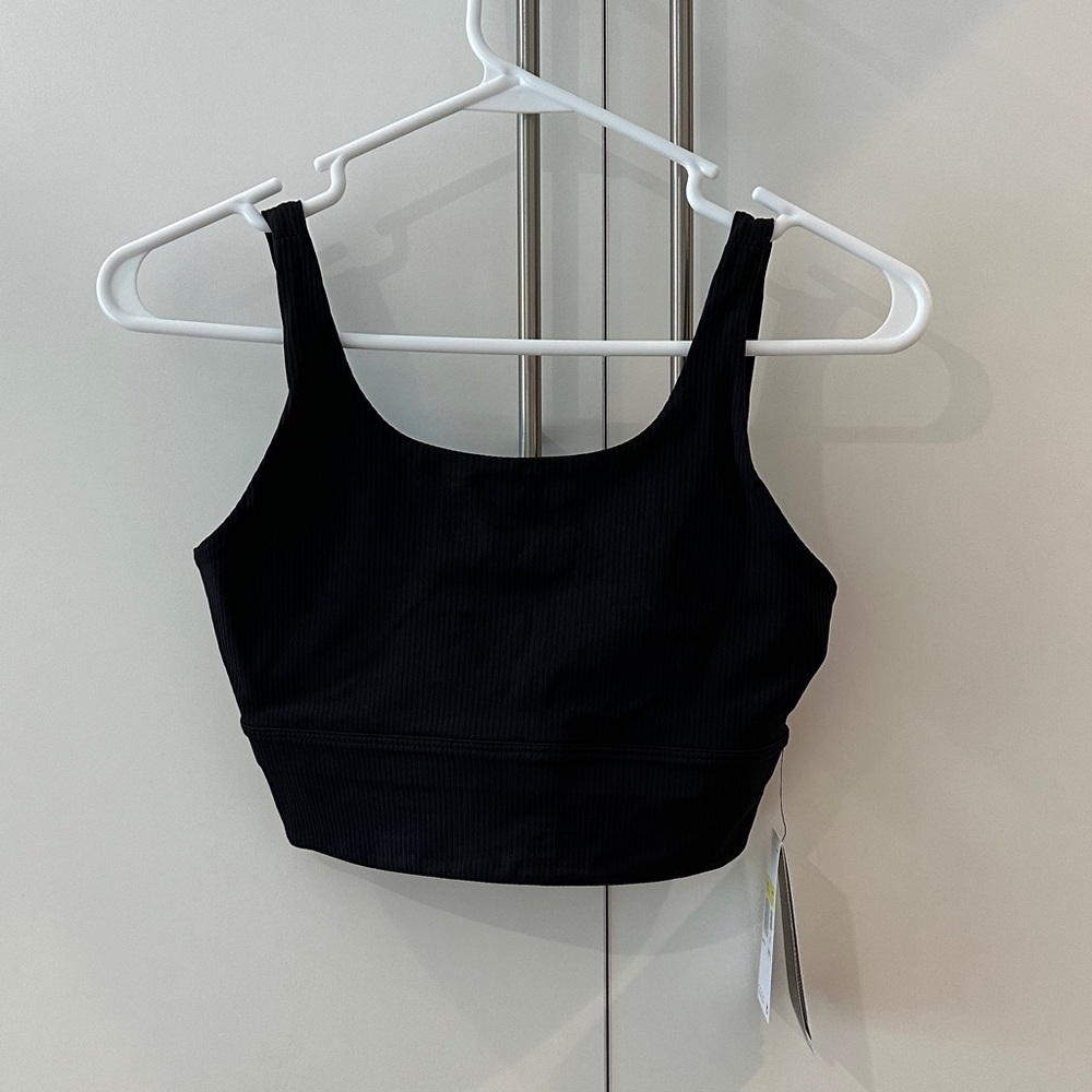 Nike Women's Zeny Black Crop Top Bra